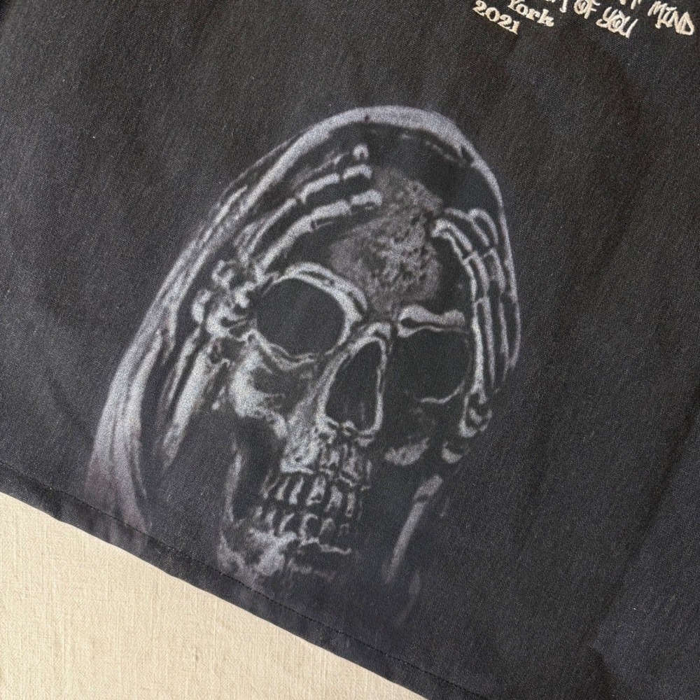 Humans Eat In Societies Trash HEIST Canvas Jacket Mens XL Black Skull Grunge Alt - Picture 12 of 12